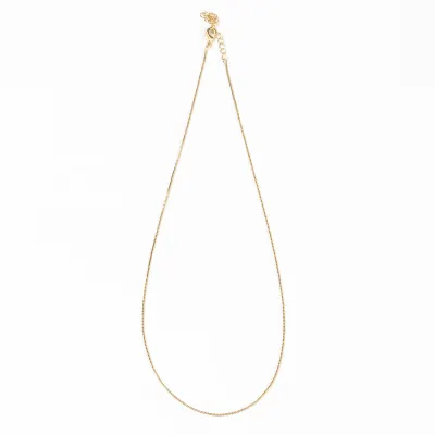 Colier placat cu aur 14K cu lant fin minimalist