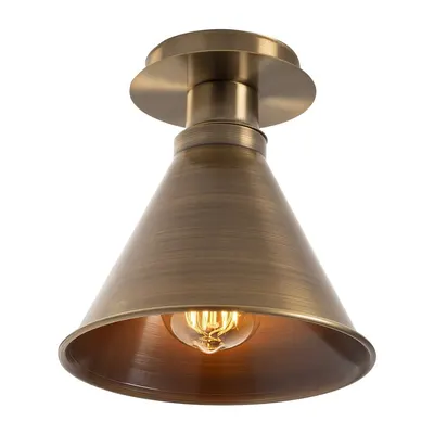 Plafonieră bronz cu abajur din metal ø 20 cm Tramino – Opviq lights