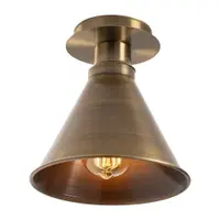 Plafonieră bronz cu abajur din metal ø 20 cm Tramino – Opviq lights