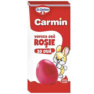 Vopsea oua rosie, 30 oua, Dr. Oetker Carmin Engros