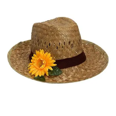 Palarie paie floarea soarelui