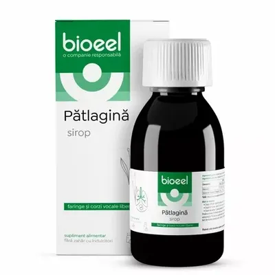 Sirop de patlagina 120 ml, Bioeel