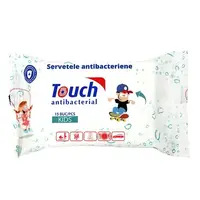 Șervețele umede antibacteriene Kids, 15 bucăți, Touch