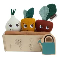 Set legume de plus cu ghiveci din lemn Tiny Love Garden Of Adventures 18 luni +