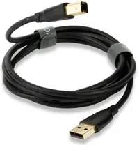 Cablu QED - Connect QE8214, USB-A/USB-B, 0.75m,negru