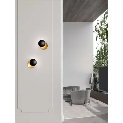 Plafoniera SHELL Nisipiu Negru & Auriu Aluminiu LED 7 Wat 230 Volt 101.37Lm 3000K IP20