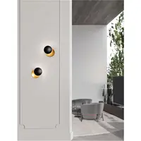 Plafoniera SHELL Nisipiu Negru & Auriu Aluminiu LED 7 Wat 230 Volt 101.37Lm 3000K IP20