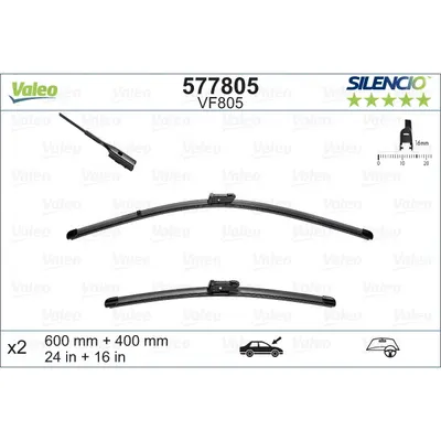 Lamela stergator VALEO 577805