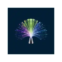 Lampa LED cu fibra optica, veioza multicolora, alimentare baterii