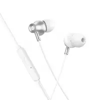 Handsfree 3.5mm HOCO M119, Argintiu