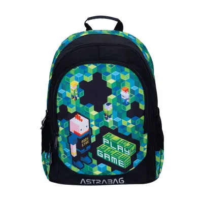 Ghiozdan cu 3 compartimente, AstraBag, Play Game