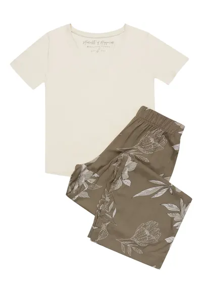 Pijamale de dama verde