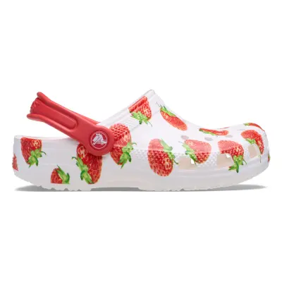 Saboti Crocs Classic Fresh Fruits Clog Kids Alb - White