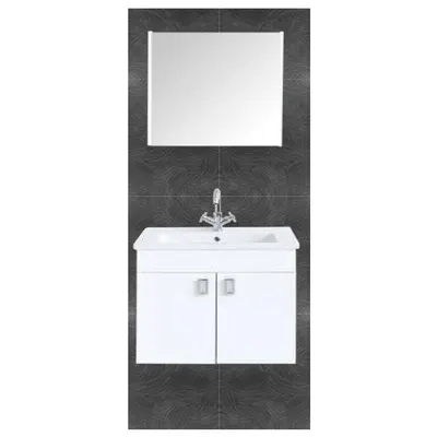 Set mobilier baie Vega suspendat 3 piese 55 cm