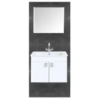 Set mobilier baie Vega suspendat 3 piese 55 cm