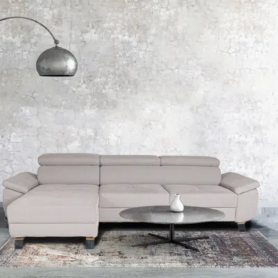 Coltar modular, extensibil, cu peninsula, Aryna, Gri