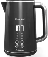 Fierbător electric Rohnson - R-7600, 2200W, 1.7 l, negru