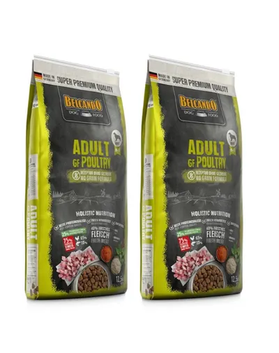 BELCANDO Adult Grain Free Poultry hrana uscata pentru caini, talie M-XL 25 kg (2 x 12.5 kg)