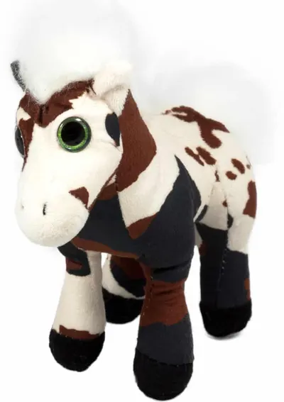 Jucărie de pluș Amek Toys - Cal cu pete, 22 cm