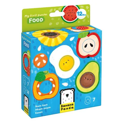 Primul meu puzzle, Banana Panda, Mancare, 14 piese