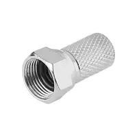 Mufa F metal pentru RG6 / RG59 calitate + garnitura cauciuc (Quality WTY0451.1/ WTY0451S ) CABLETECH