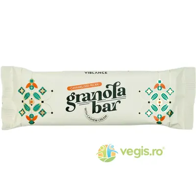 Baton Granola cu Nuci Pecan Caramelizate 55g