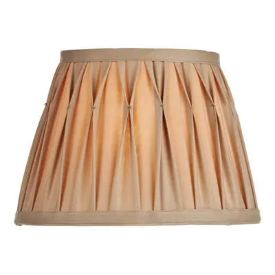 Abajur Hatton Gold Faux silk Tapered Drum Shade 25cm