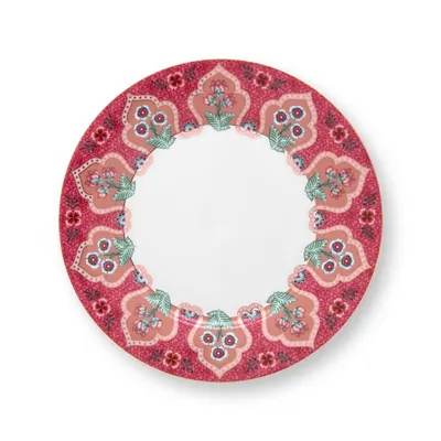 Farfurie din porțelan, Pip Studio, Pink, 21cm, colecția Flower Festival