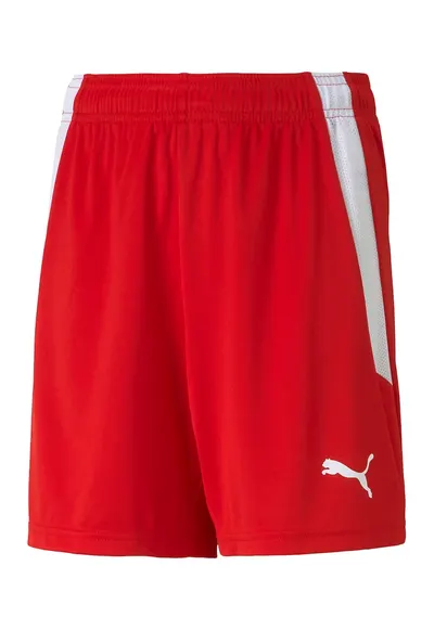 Pantaloni scurti cu talie ajustabila - pentru fotbal teamLIGA - Rosu/Alb