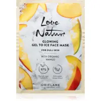 Oriflame Love Nature Gel To Ice Organic Mango masca pentru albirea tenului 10 ml