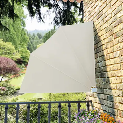 Gossi copertina laterala pliabila de balcon, crem, 140x140 cm