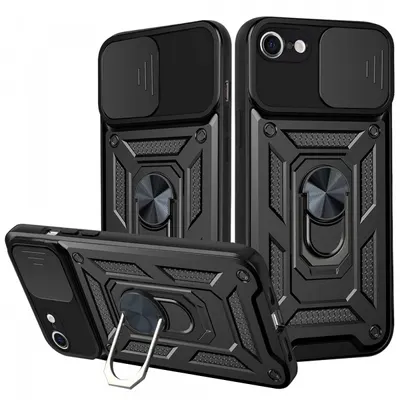 Husa pentru Apple iPhone 6 / 6s, Techsuit, CamShield, Neagra