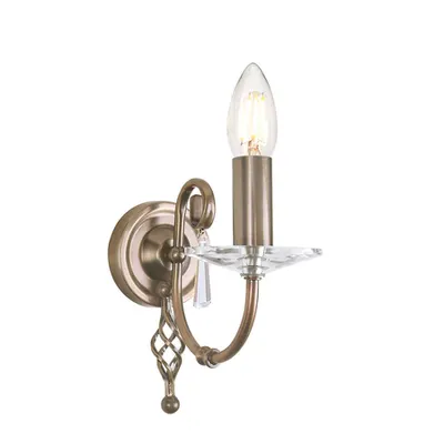 Aplica Aegean 1 Light Wall Light – Aged Brass