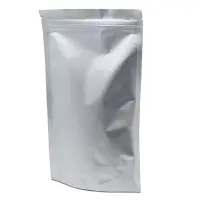 Pungi stand up lucioase din aluminiu reutilizabile cu fermoar (set 100 buc) - 14x19x4cm