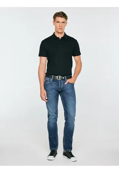 Tricou polo uni din bumbac