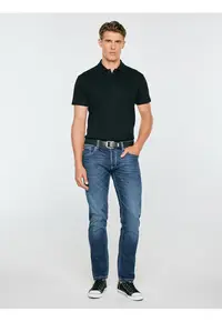 Tricou polo uni din bumbac