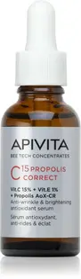 Apivita Bee Tech ser antioxidant iluminator cu vitamina C si propolis C15 Propolis Correct Serum 30ml