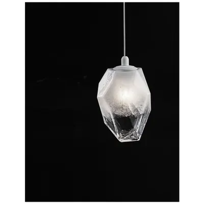 Lampa suspendata ICE Gradient Alb Colour Sticla & Alb Metal LED G9 1x5 Wat 230 Volt IP20