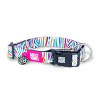 Zgarda cainii Max & Molly, Magic Zebra, reglabila, cu sistem Smart ID, S