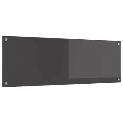 vidaXL Panou de bucătărie Gri închis 120 x 40 cm sticlă securizată