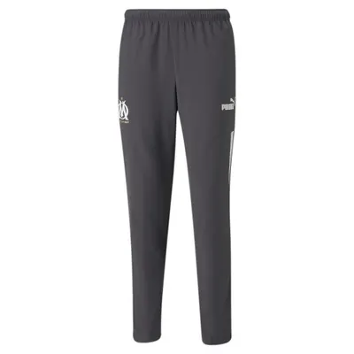 Olympique de Marseille Prematch gewebte Jacke Herren PUMA Strong Gray White