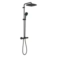 Sistem de dus Grohe 266892431, cu baterie termostatata Tempesta Cosmopolitan 250 Cube, Negru mat