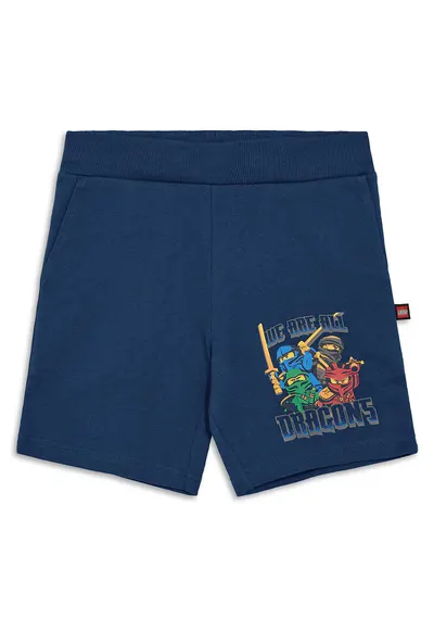 Pantaloni scurti sport baieti 12011466 - Bumbac organic - Bleumarin - Bleumarin
