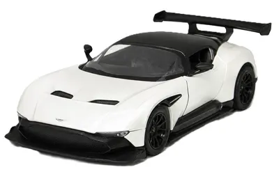 Mașinuță metalică Kinsmart - Aston Martin Vulcan, 1:38, alb