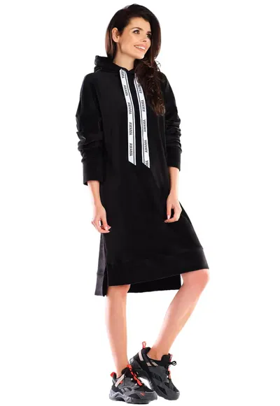 Rochie Poliester - Neagra - Negru