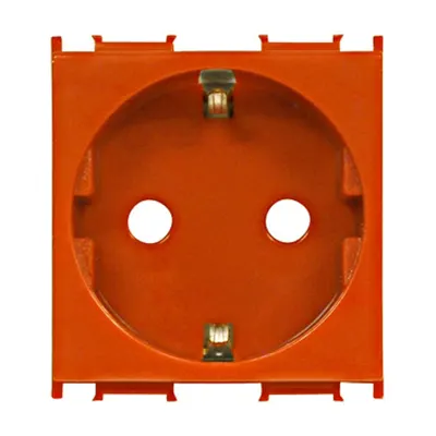 Insert priză cu protecţie mărită, 16A, cleme cu şurub,orange