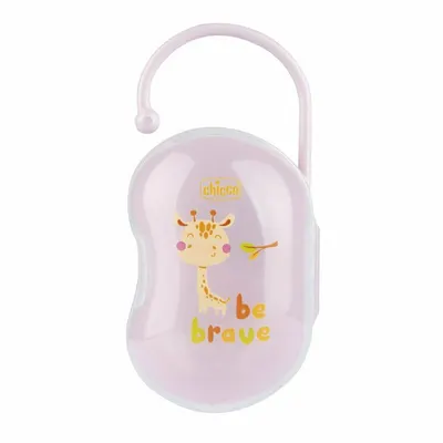 Suport suzete bebelusi, Chicco, Sterilizabil, Pentru 2 bucati, Roz