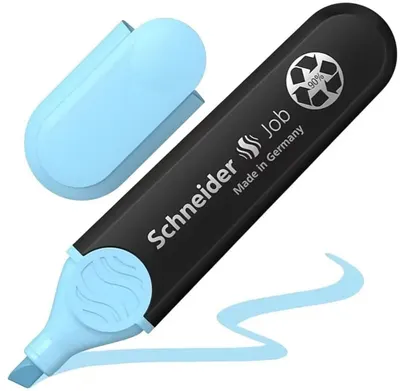 Marker text Schneider Job Pastel - Albastru