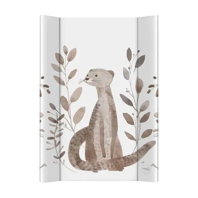 Saltea de infasat, Ceba Baby, Moale, Profilata, 50x70 cm, Pentru comode si masute de infasat, Fara BPA, Impermeabila, 0 luni+, Basic Clever Otter