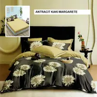 Lenjerie pat cu husa FINET (6 piese) antracit kaki margarete 180x200 cm, Ralex | 1 buc